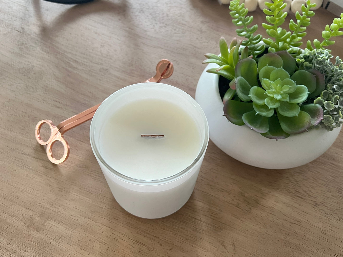 Beach Café Wooden Wick Candle
