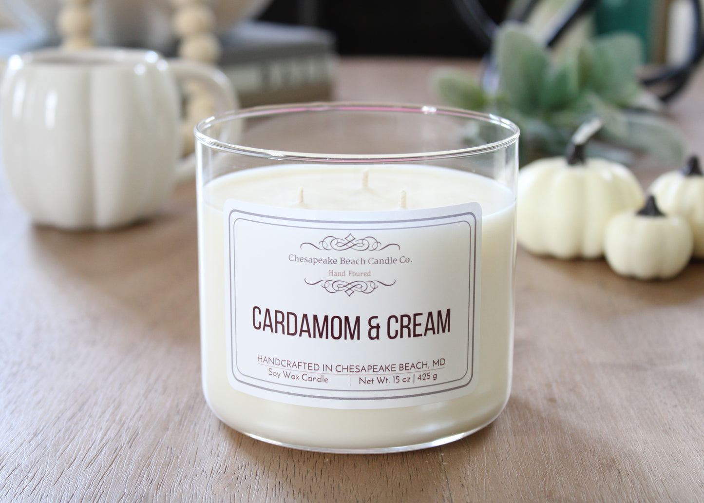 Cardamom & Cream 3-Wick Candle