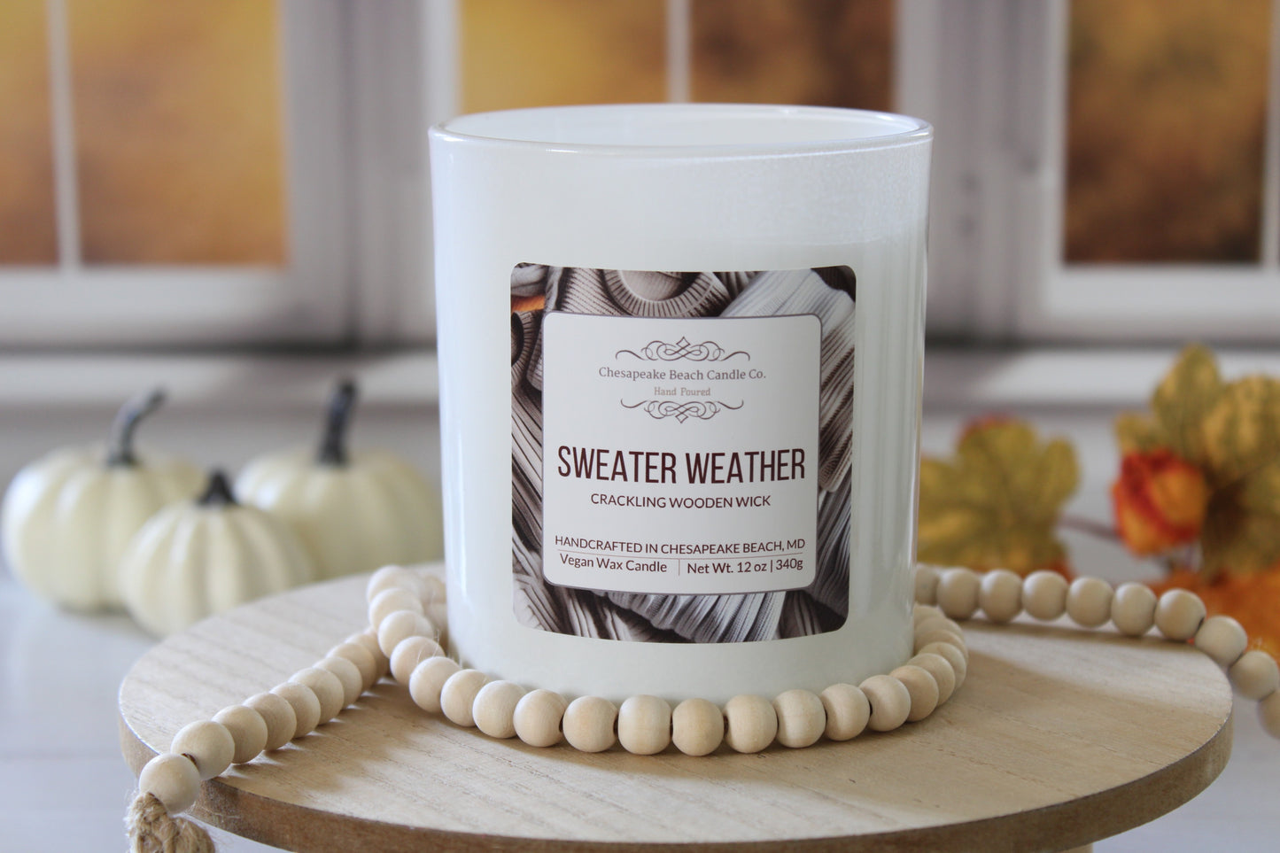 Sweater Weather Wooden Wick Candle