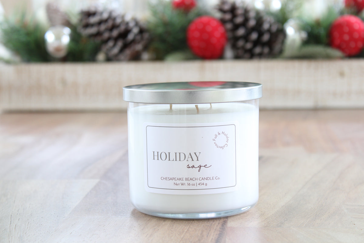 Holiday Sage 3-Wick Candle