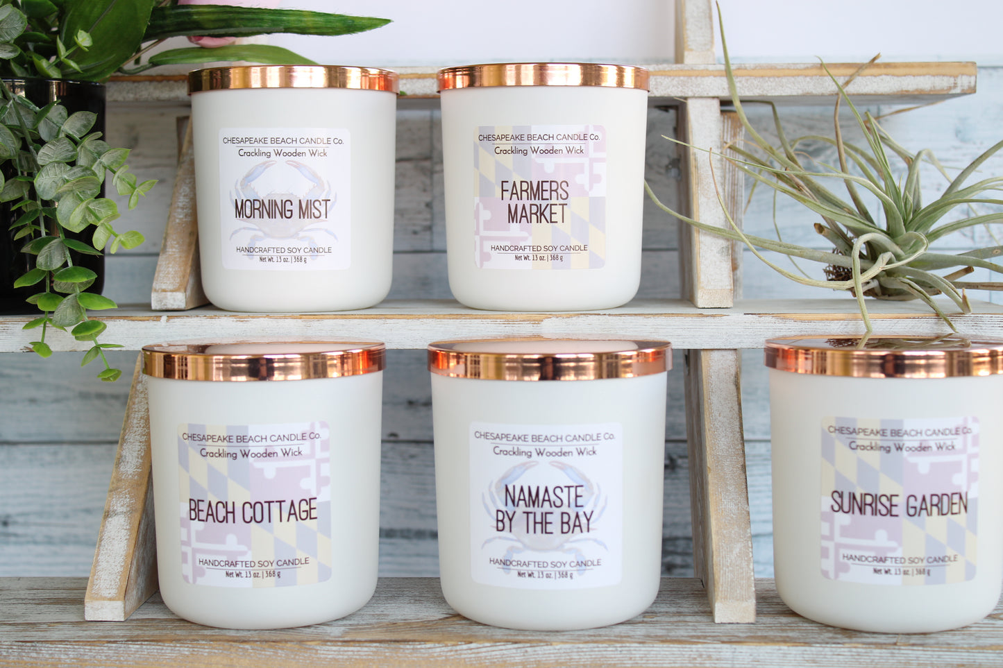 Farmers Market Wooden Wick Candle