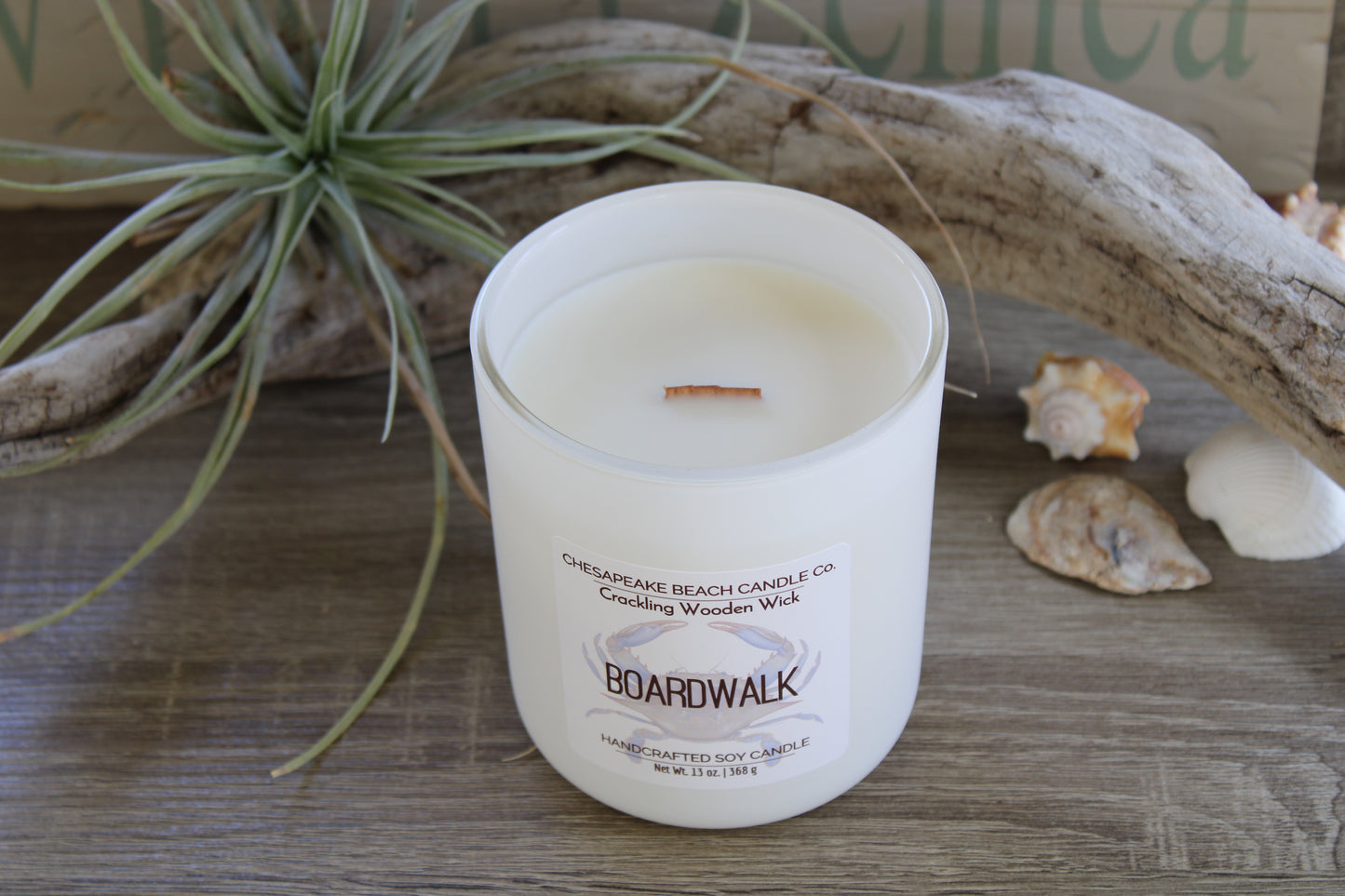 Boardwalk Wooden Wick Candle