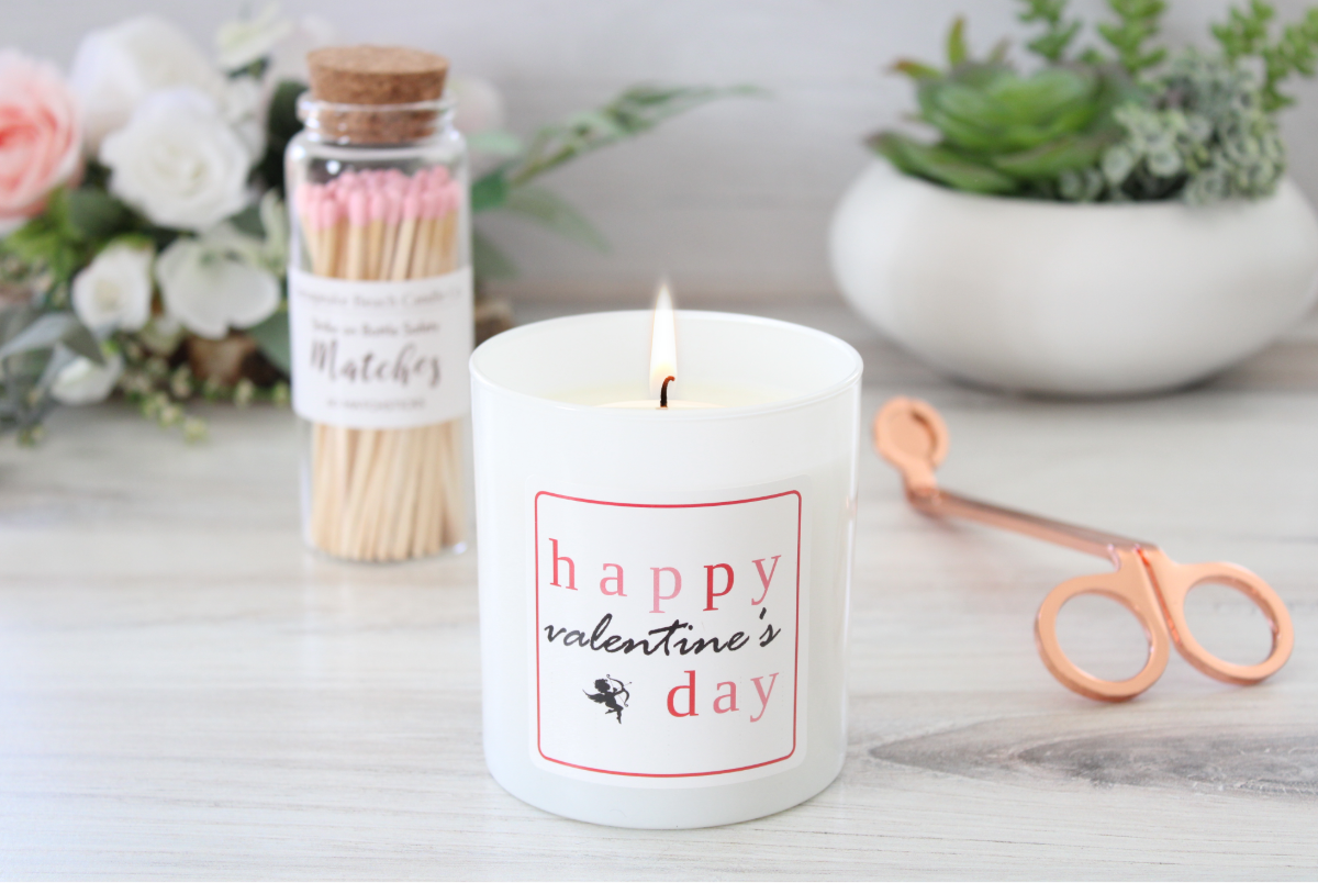 Valentine's and Galentine's Day Candles