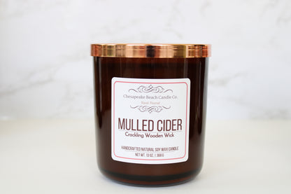 Mulled Cider Wooden Wick Candle (13 oz)