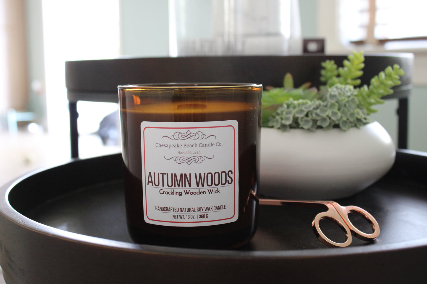 Autumn Woods Wooden Wick Candle (13 oz)
