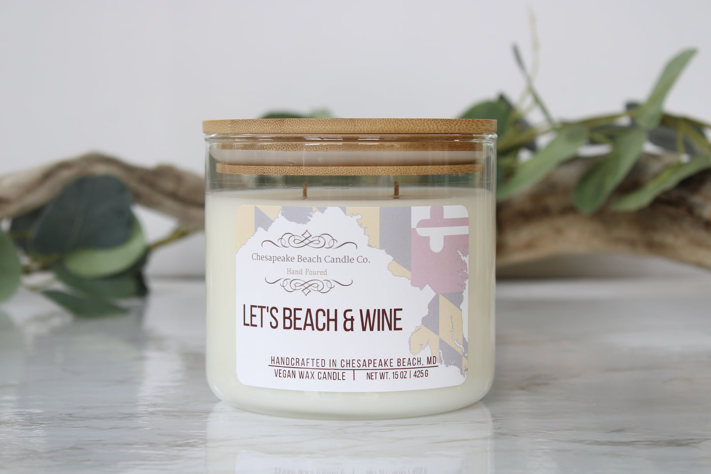 Let's Beach & Wine Candle
