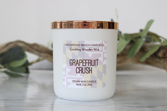 Grapefruit Crush Wooden Wick Candle (13 oz)