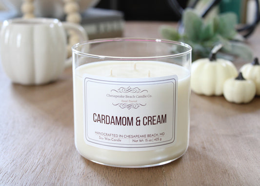 Cardamom & Cream 3-Wick Candle