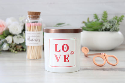 Valentine's and Galentine's Day Candles