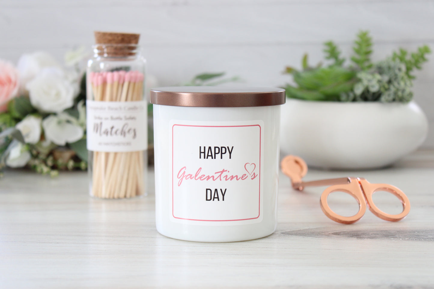 Valentine's and Galentine's Day Candles