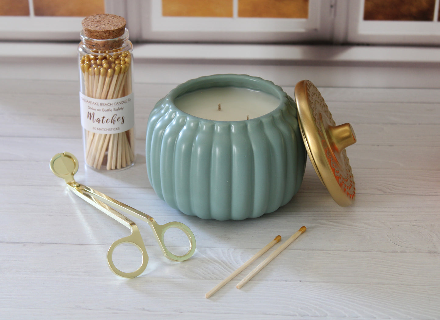 Ceramic Pumpkin Candles