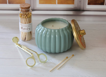 Ceramic Pumpkin Candles