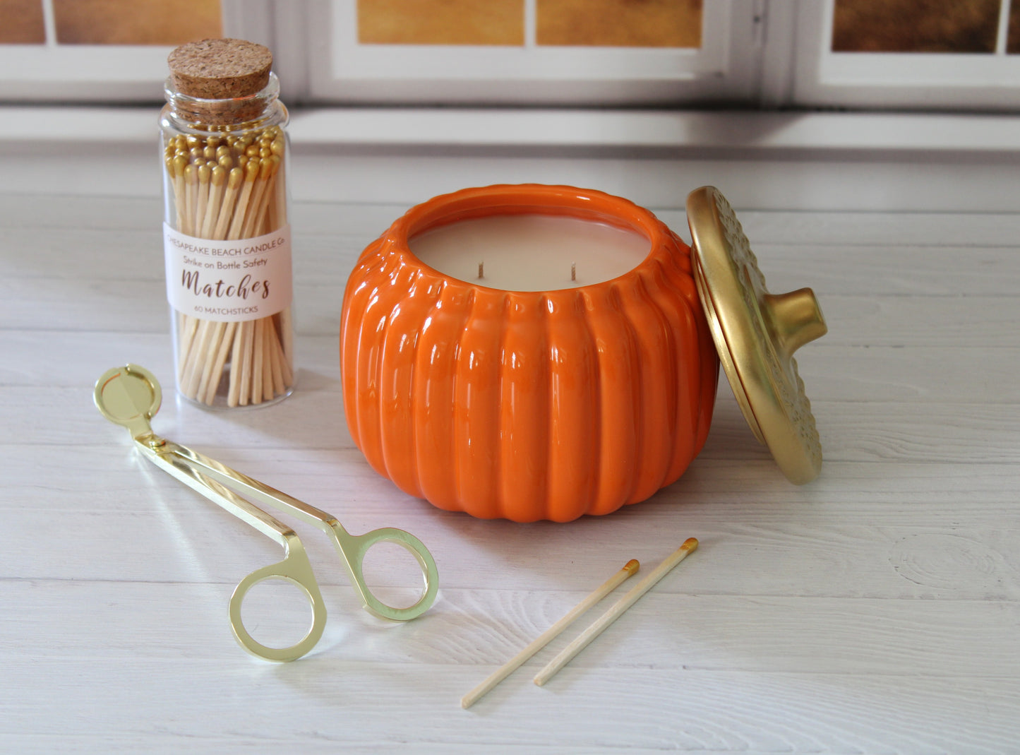 Ceramic Pumpkin Candles