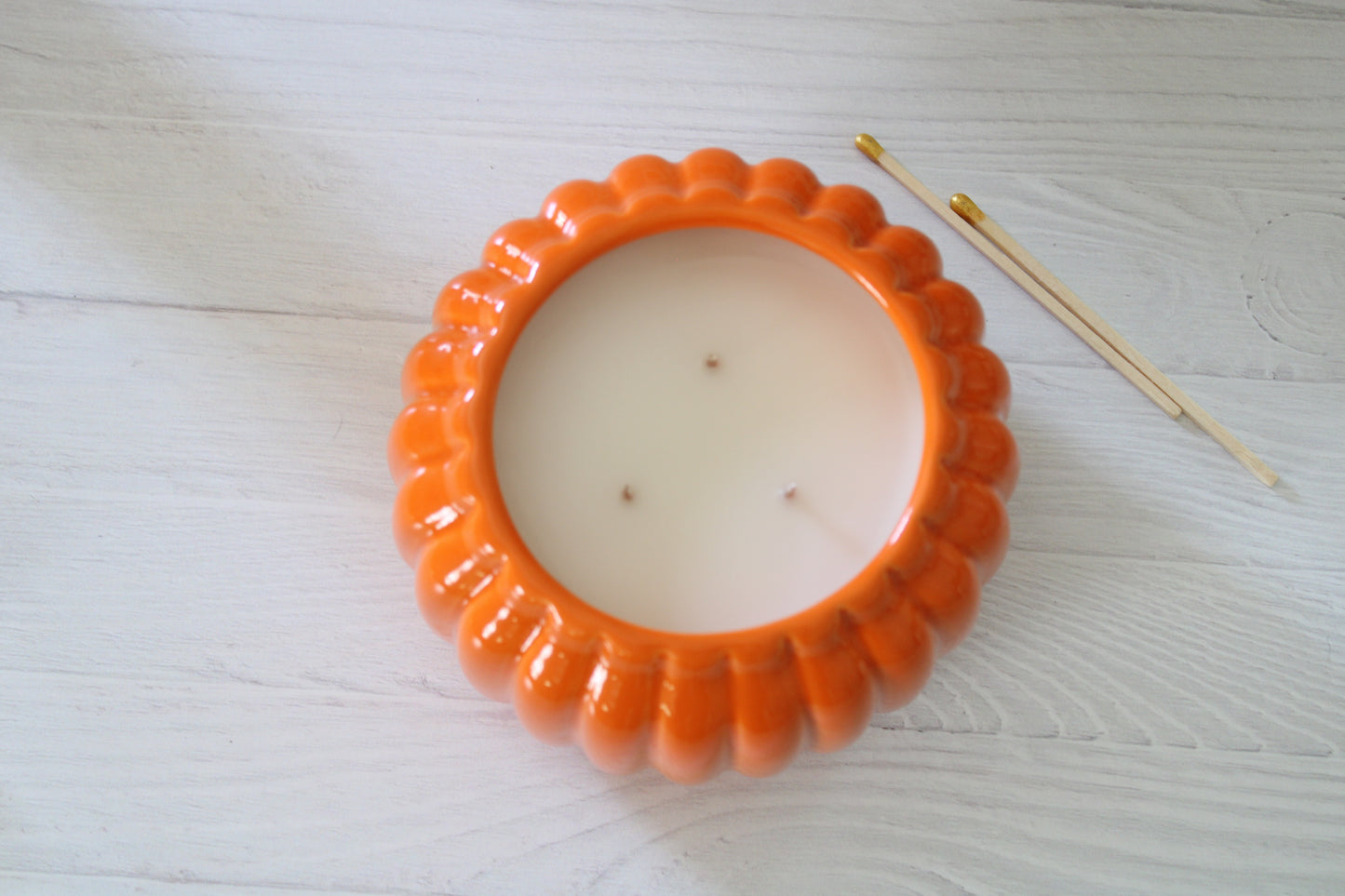Ceramic Pumpkin Candles