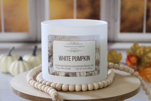 White Pumpkin 3-Wick Candle