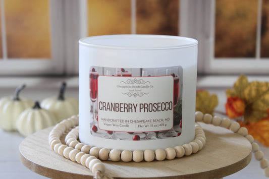 Cranberry Prosecco 3-Wick Candle