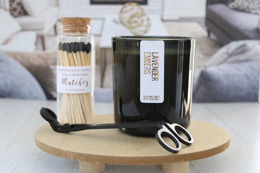 Lavender Embers Wooden Wick Candle