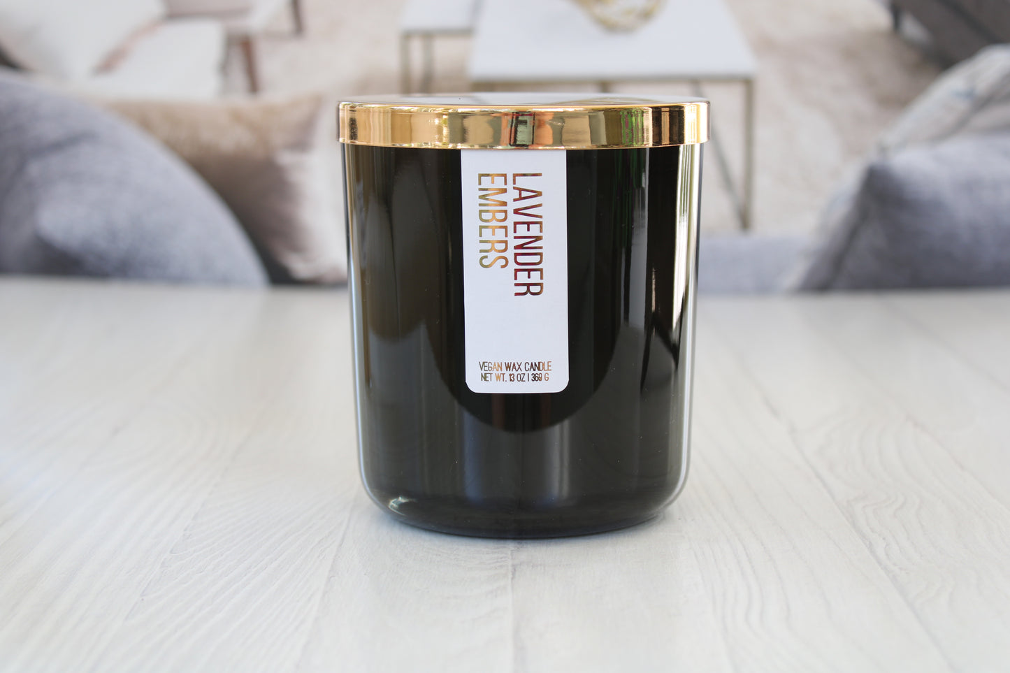 Lavender Embers Wooden Wick Candle