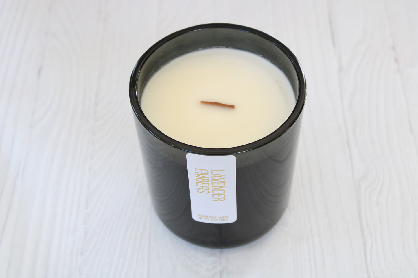 Lavender Embers Wooden Wick Candle