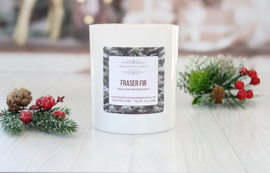 Fraser Fir Wooden Wick Candle