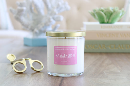 Sea Salt + Orchid Candle