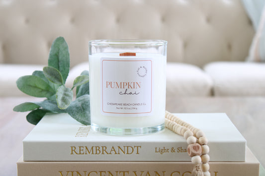 Pumpkin Chai Wooden Wick Candle