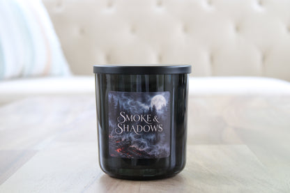 Smoke & Shadows Wooden Wick Candle