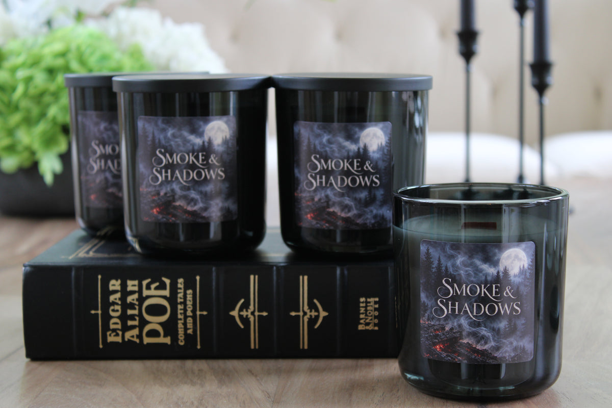 Smoke & Shadows Wooden Wick Candle