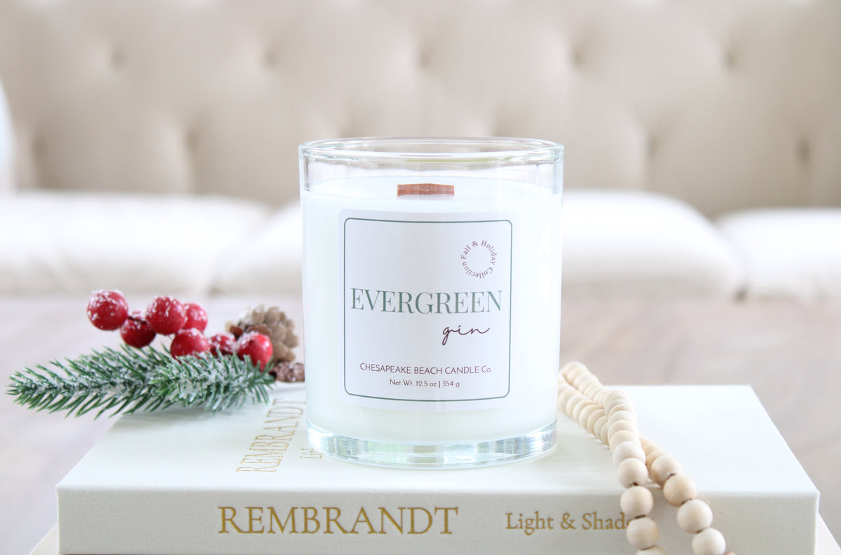Evergreen Gin Wooden Wick Candle