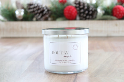 Holiday Sage 3-Wick Candle