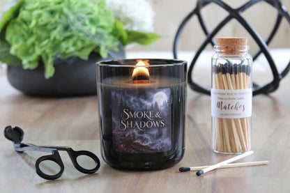 Smoke & Shadows Wooden Wick Candle