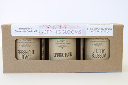 Spring Blooms Candle Trio