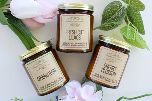 Spring Blooms Candle Trio