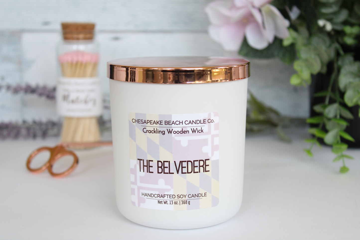 The Belvedere Wooden Wick Candle (13 oz)